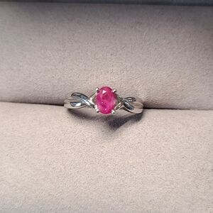 Sterling And Ruby Ring